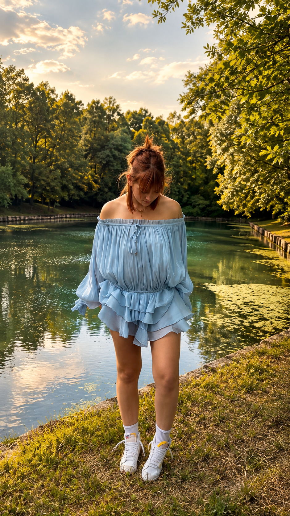 Ensemble Eva bleu