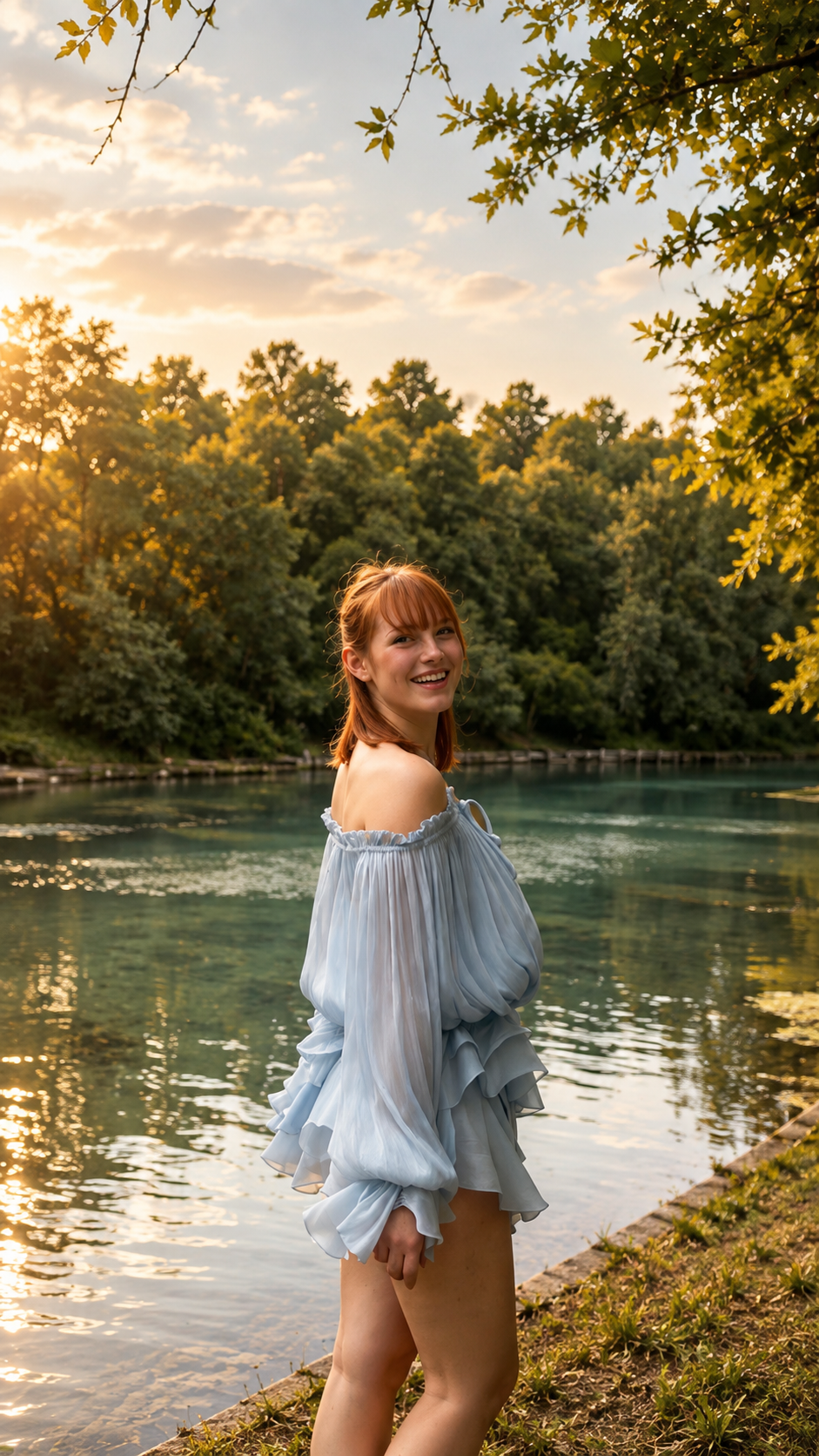 Ensemble Eva bleu